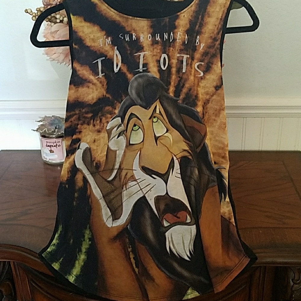 The Lion King Scar Disney tank top size small